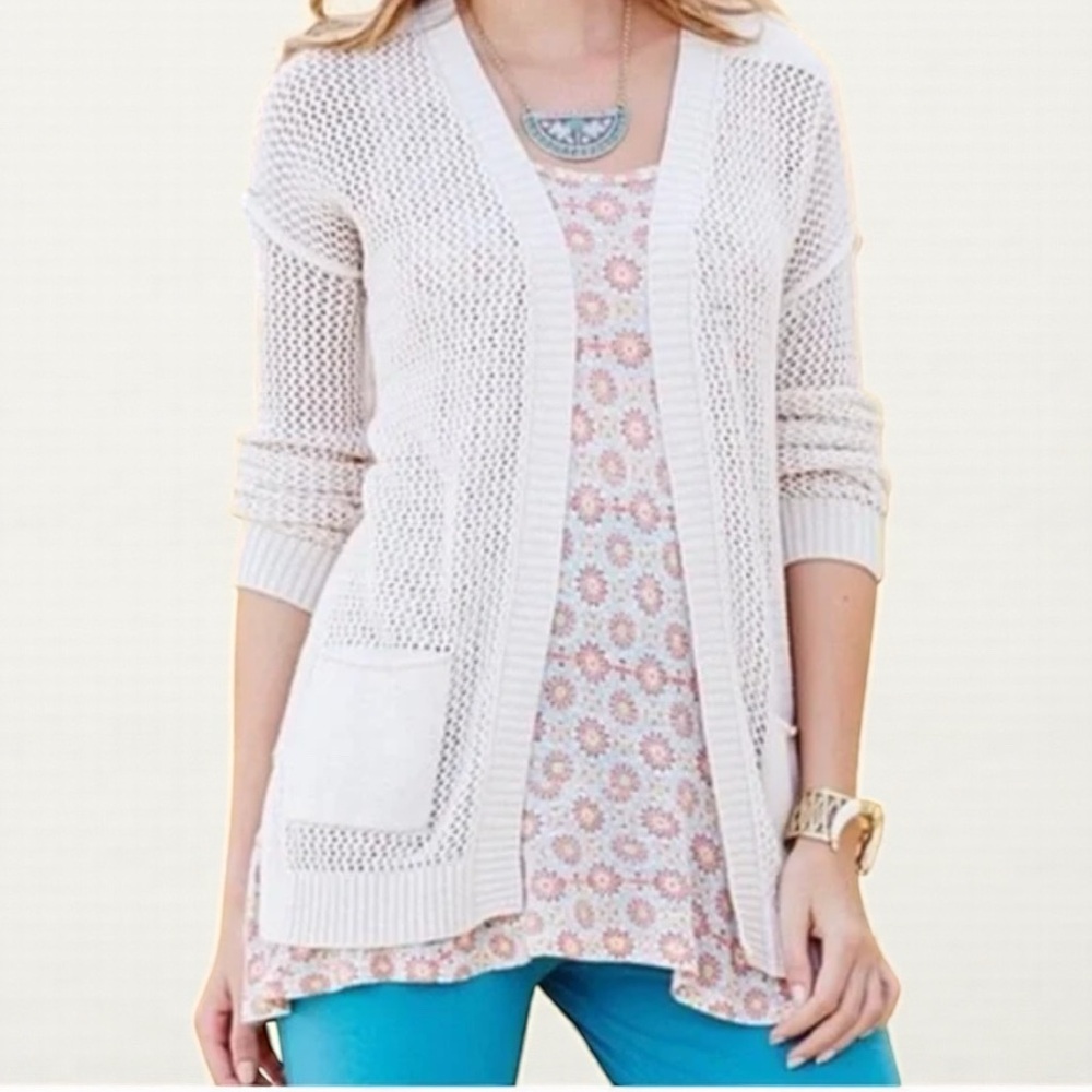 Matilda Jane Just Warming Up Sweater in Cream Size Small